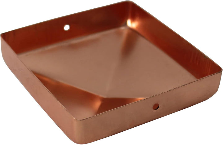 25x Pfostenkappe Kupfer Pyramide/Kugel (71 x 71 mm Pyramide), 71 x 71 mm Pyramide