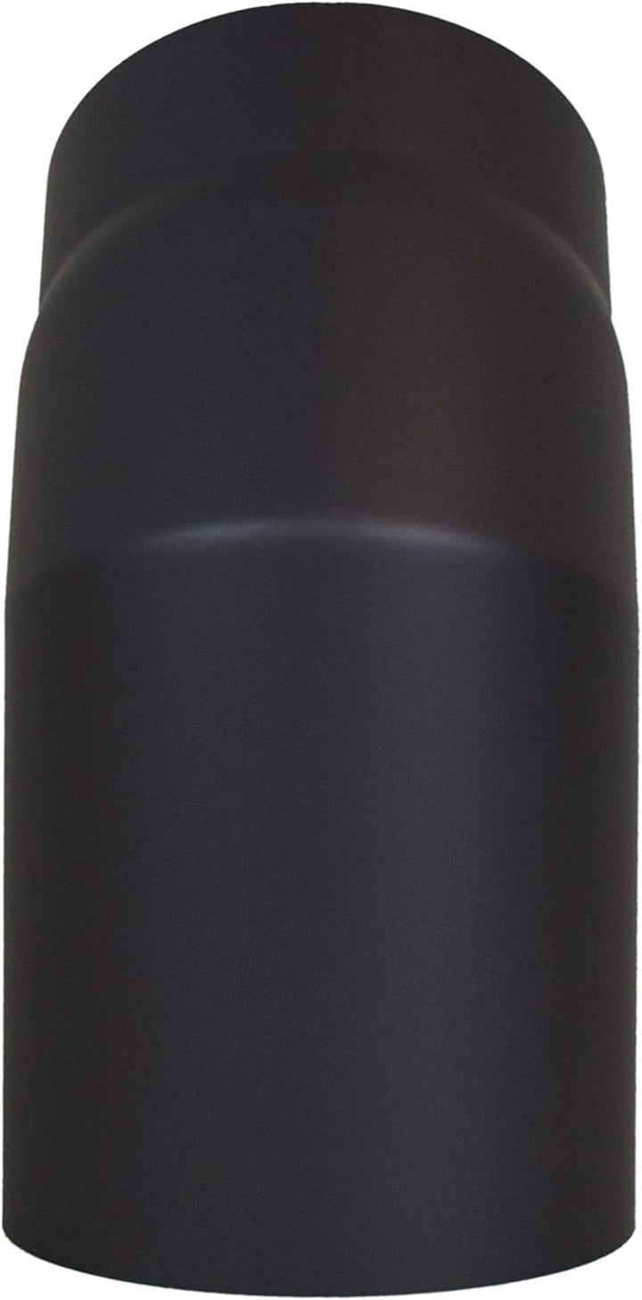 LANZZAS Ofenrohr Bogen 45° Grad im Durchmesser, DN, Ø 150 mm, in der Farbe: schwarz-metallic - weite
