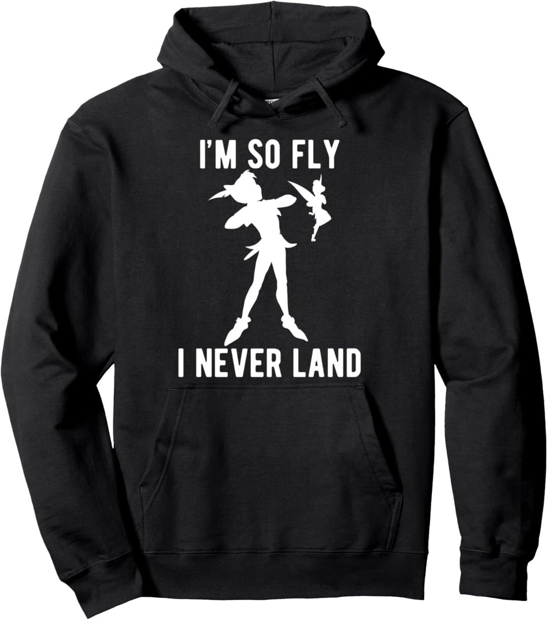 Disney Peter Pan I'm So Fly I Never Land Silhouette Pullover Hoodie