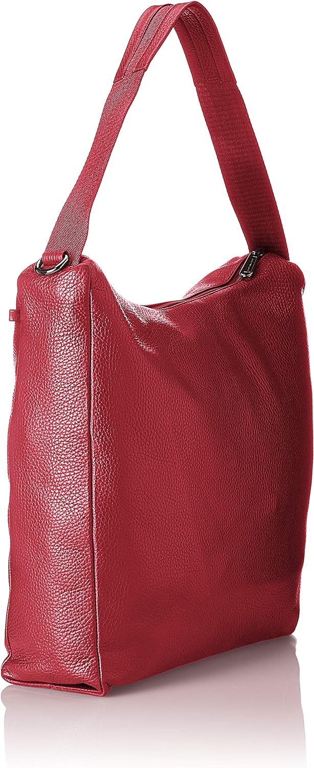 Mandarina Duck Mellow Leather Tracolla Schultertasche Rot (Red Plum), Rot (Red Plum)