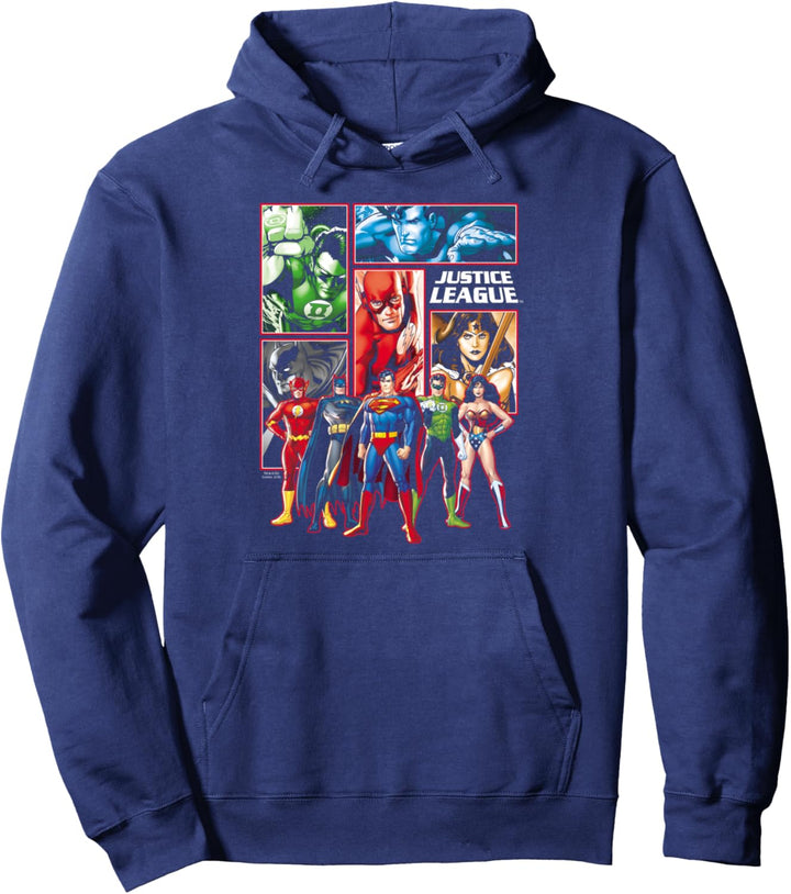 Justice League Panels All Characters Pullover Hoodie