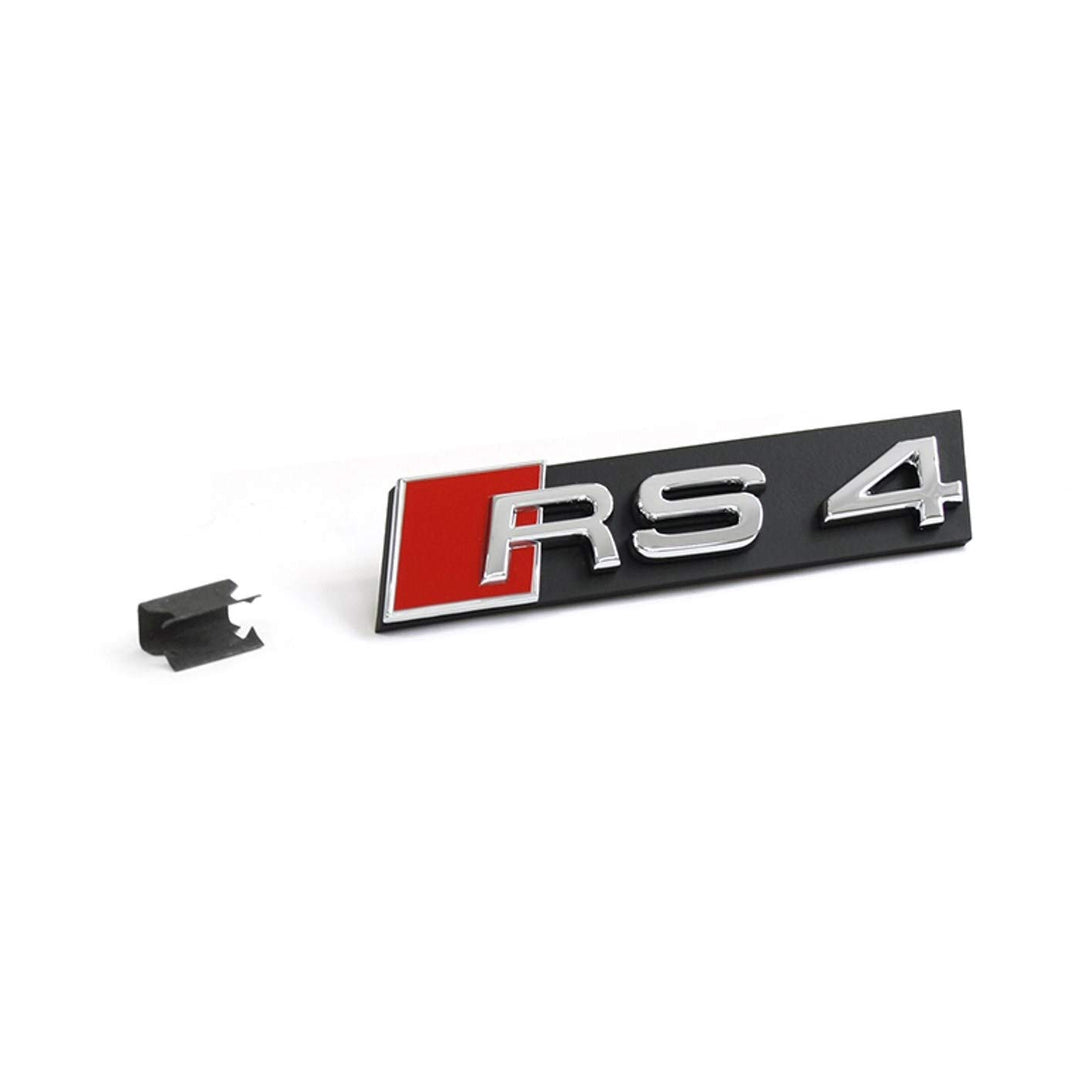 Audi 8D9853736A2ZZ Schriftzug RS4 Kühlergrill Emblem Logo Grill Tuning Clip Chrom