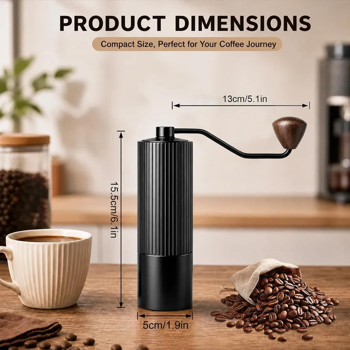 Manuelle Kaffeemühle, Tragbare Manuelle Handkaffeemühle, Verstellbarer Manueller Kaffeemahlwerk, Ein