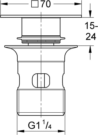 Grohe Ventil, Ablauf- 40565000