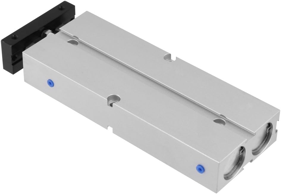20mm Bohrung 100mm Hub Doppelstange Doppeltwirkend Hochwertiger pneumatischer Luftzylinder aus Alumi