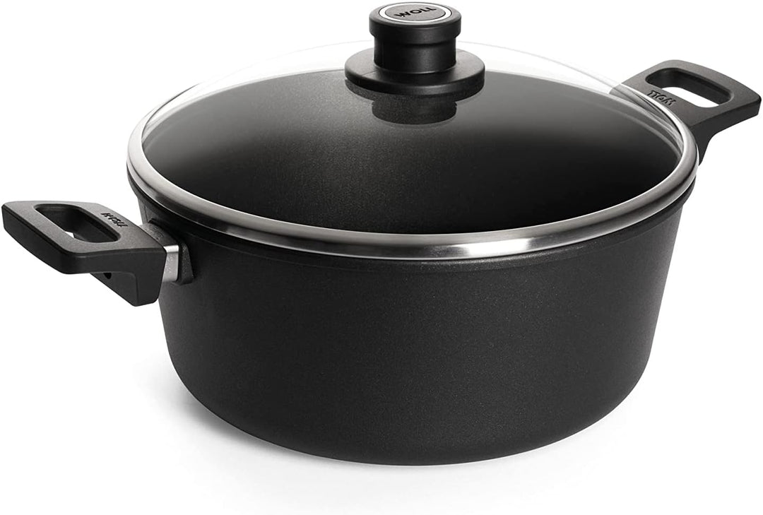 Woll 128ILL Induction Line Gusstopf ø 28 cm, 12 cm hoch, 6.0 Liter mit 2 Seitengriffen inklusiv Sich
