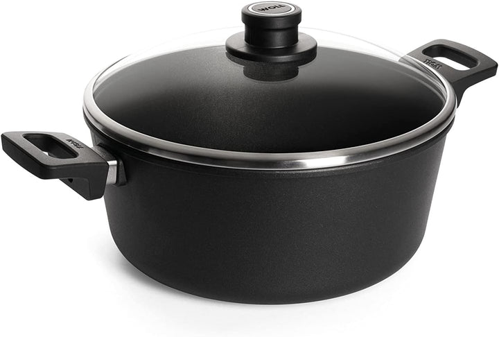 Woll 128ILL Induction Line Gusstopf ø 28 cm, 12 cm hoch, 6.0 Liter mit 2 Seitengriffen inklusiv Sich