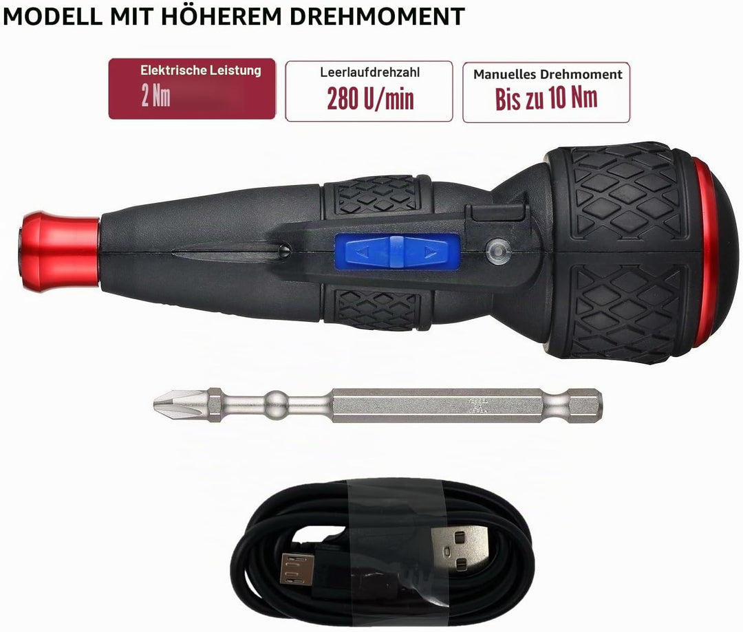VESSEL Akku-Schraubendreher mit Kugelgriff, kabellos, Nr. 220USB-1U, 220USB1U, hergestellt in Japan
