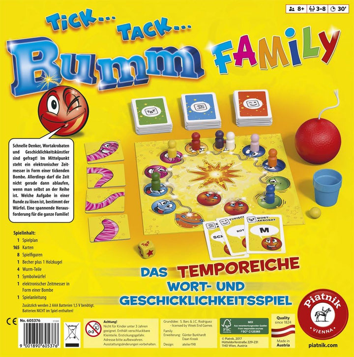 Piatnik PIA06053 Tick Tack Bumm Family 6053