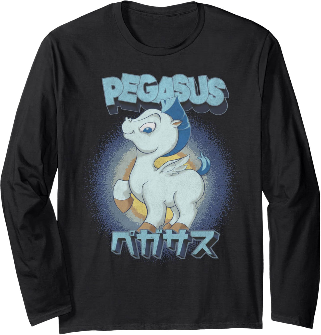 Disney Hercules Pegasus Classic Style Portrait Langarmshirt