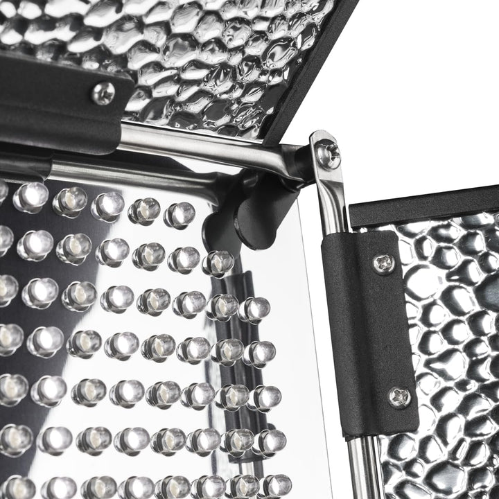 Walimex Pro LED 500 Flächenleuchte (inkl. 4 m Netzkabel, Diffusorplatte und Warmtonfilter), Leuchte