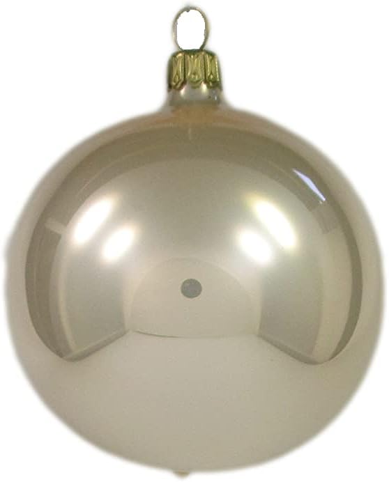Thüringer Christbaumschmuck Exclusiv ROSA Creme Mix 8cm Handarbeit Germany 12er Set rosa Champagner