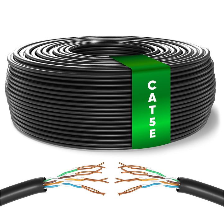 Mr. Tronic 50m Ethernet Netzwerkkabel Cat 5E, LAN Netzwerkkabel Für Schnelle &amp; Zuverlässige Internet