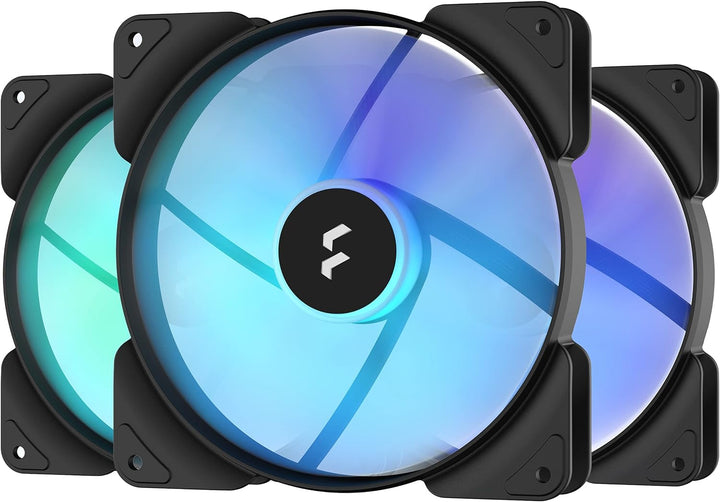 Fractal Design Aspect 14 RGB 140 mm PWM Wide 500-1700 RPM Range Black Frame 3-pack Computer Fan RGB