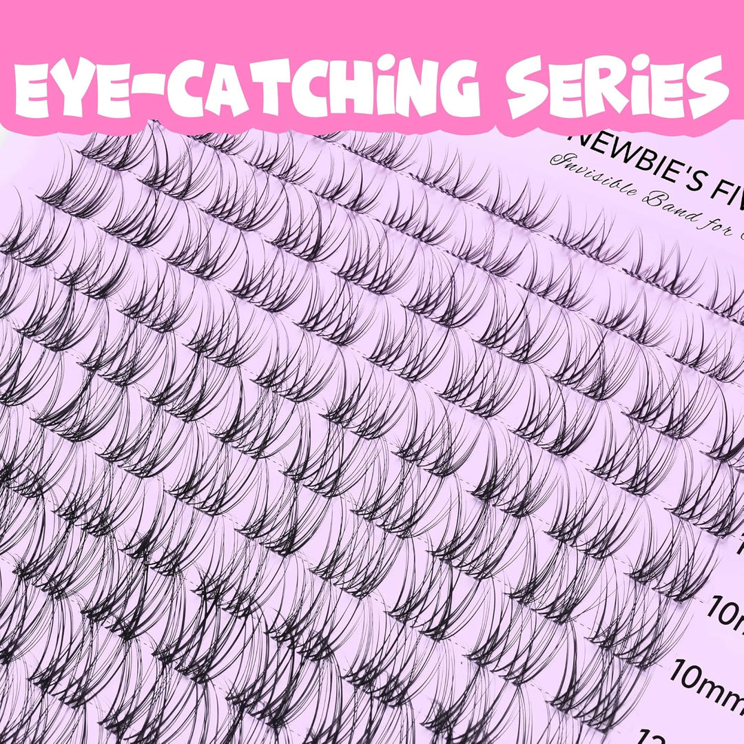 VEYESBEAUTY Wimpern Extensions 5-Sekunden-Wimperncluster Cluster Lashes Fake Lashes Wimpernverlänger