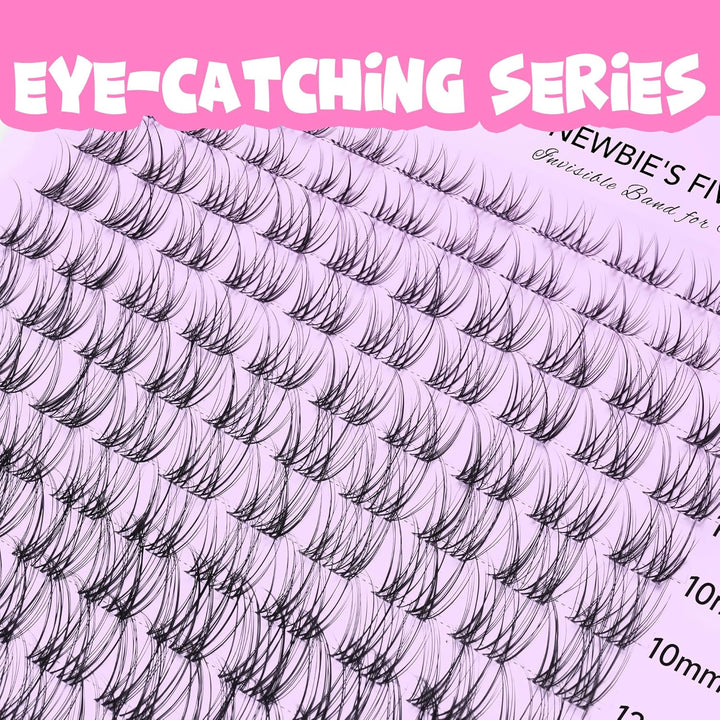 VEYESBEAUTY Wimpern Extensions 5-Sekunden-Wimperncluster Cluster Lashes Fake Lashes Wimpernverlänger
