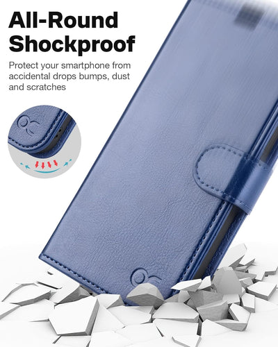 OCASE Hülle iPhone 14 Pro [Abnehmbare magnetische Hülle] [Kabelloses Laden] [Displayschutz] [Kartenf