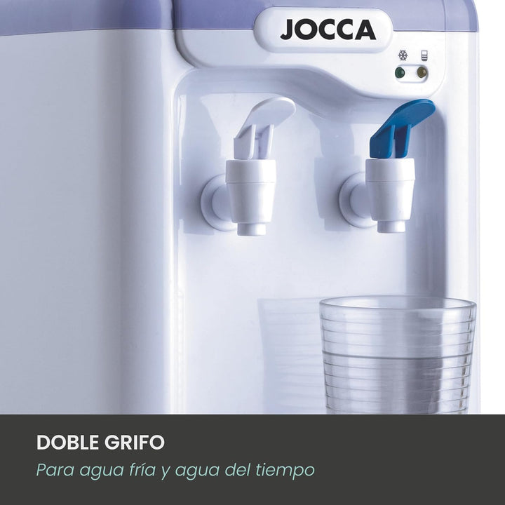 Jocca 1102 Wasserspender mit Tank, Weiss und Lila, 23x23x47,5 cm Blanco Y