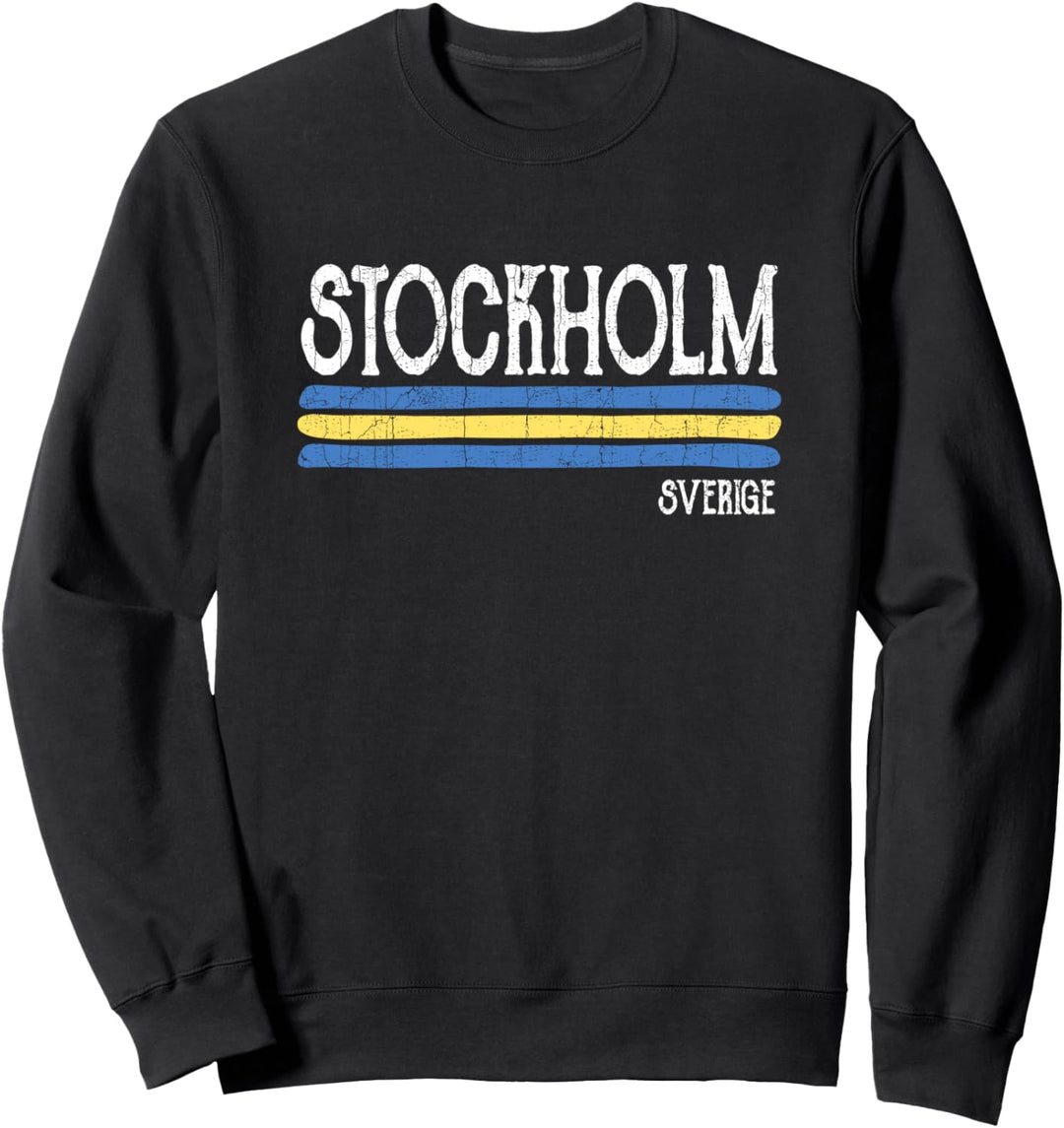 Vintage Stockholm Schweden Schwedisch Sweden Sweatshirt