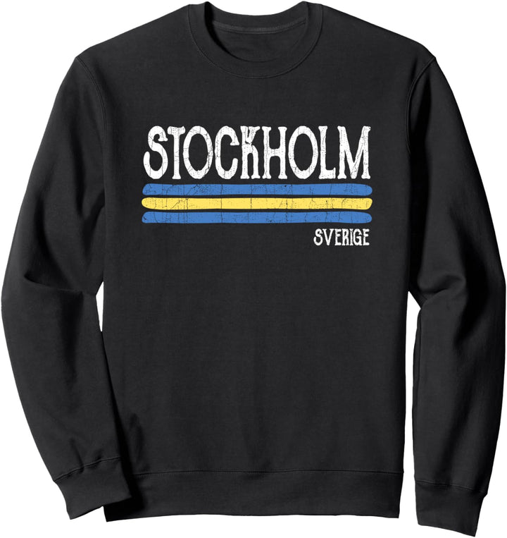 Vintage Stockholm Schweden Schwedisch Sweden Sweatshirt