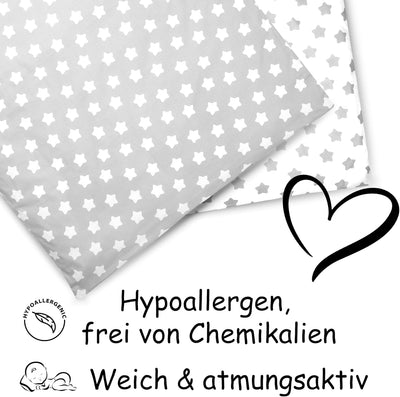 PinkZebra Baby- & Kinderbettwäsche: Decke 100 x 135 cm + Kissen 40 x 60 cm, Babybettwäsche für Mädch