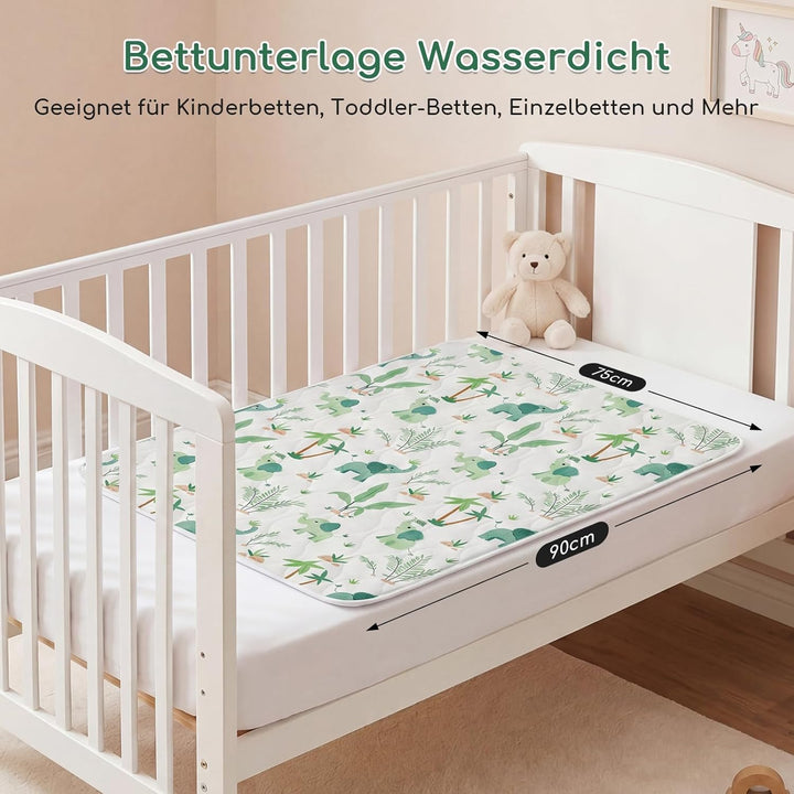 2er-Pack Bettunterlage Wasserdicht Kinder, Waschbar PIPI Unterlage Bett Kinder, Betteinlage Inkontin