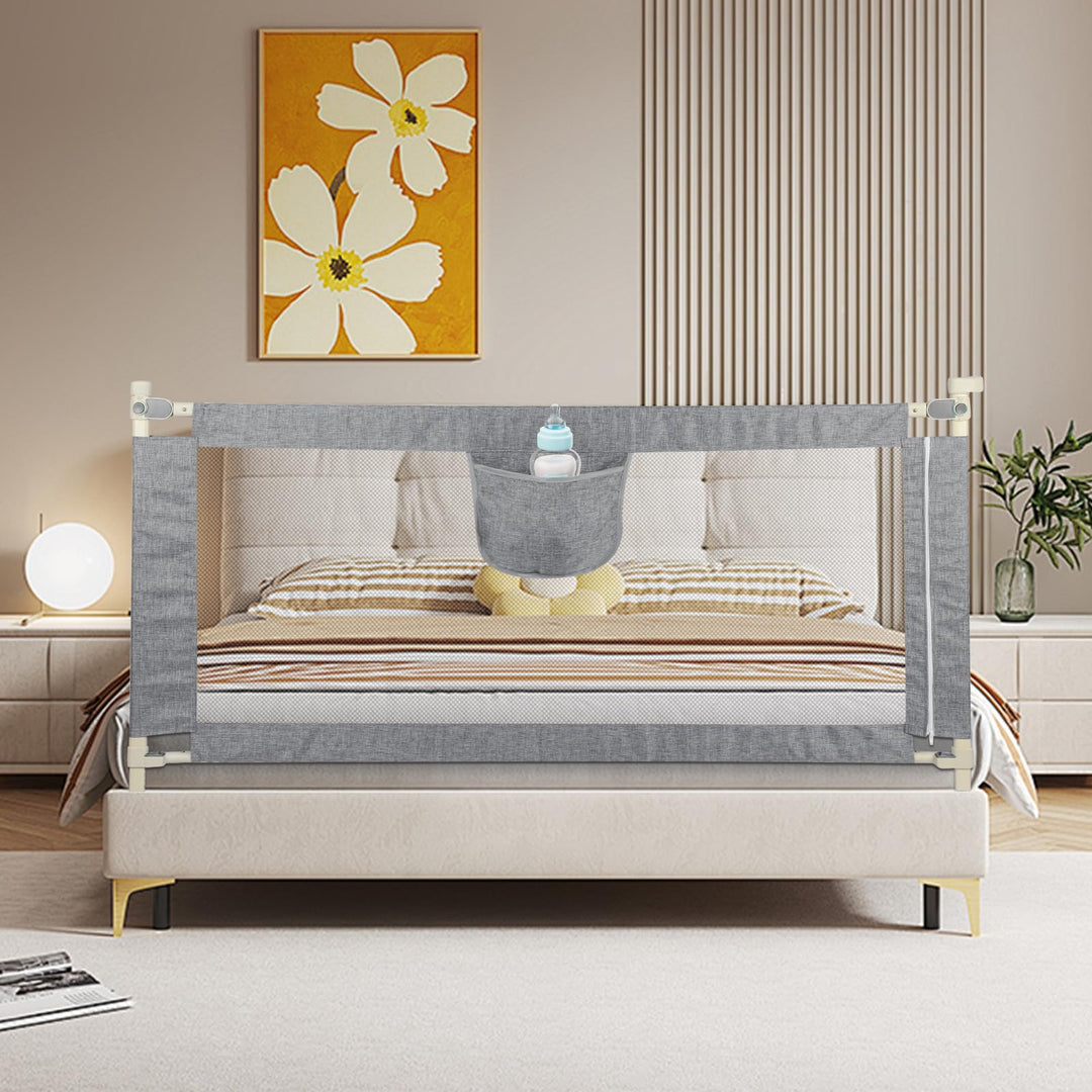 HUOLE Rausfallschutz Bett boxspringbett,Bettgitter Rausfallschutz für Kinder,Bettschutzgitter Bed Ra