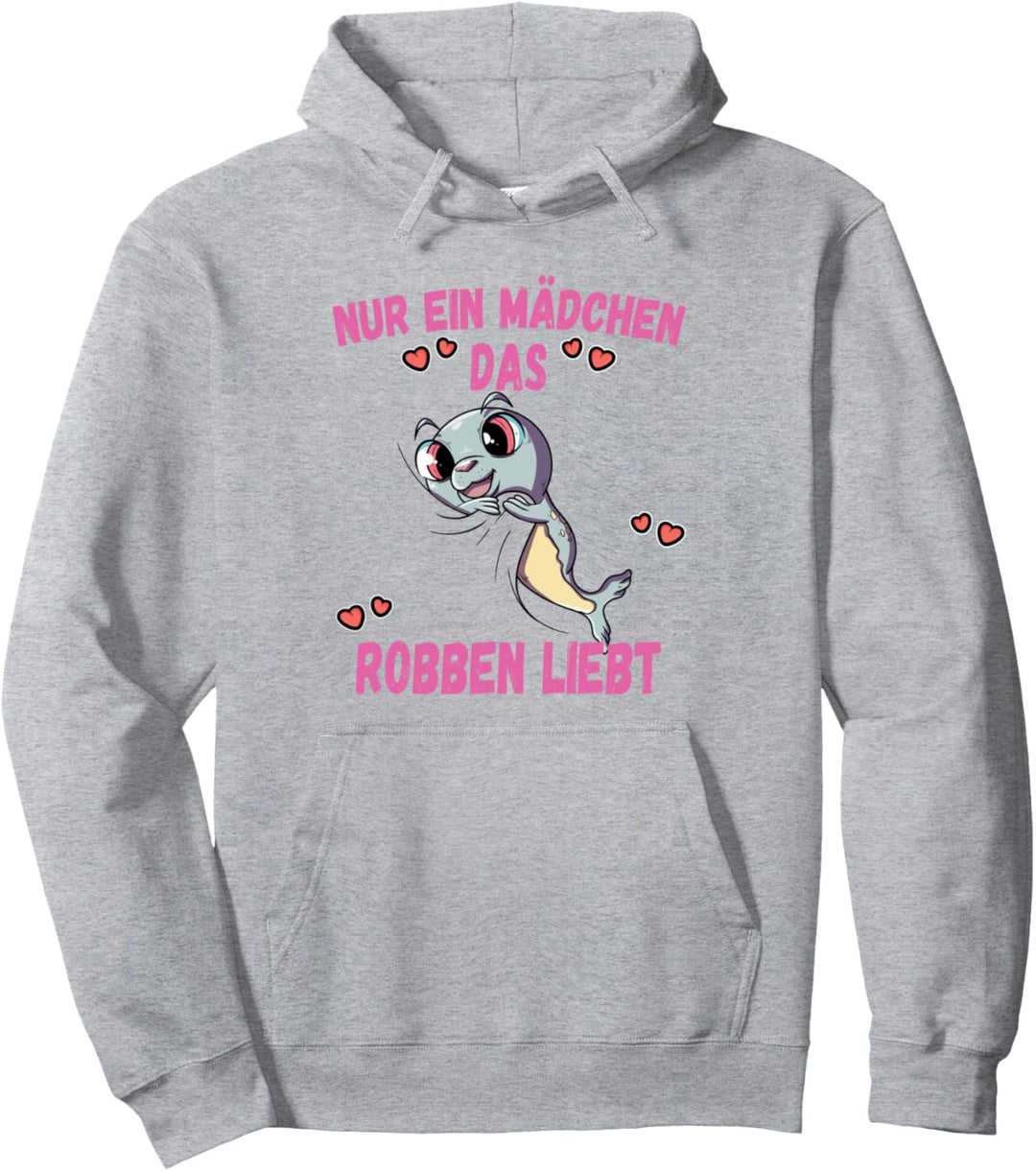 Nur ein Mädchen das Robben liebt Pullover Hoodie
