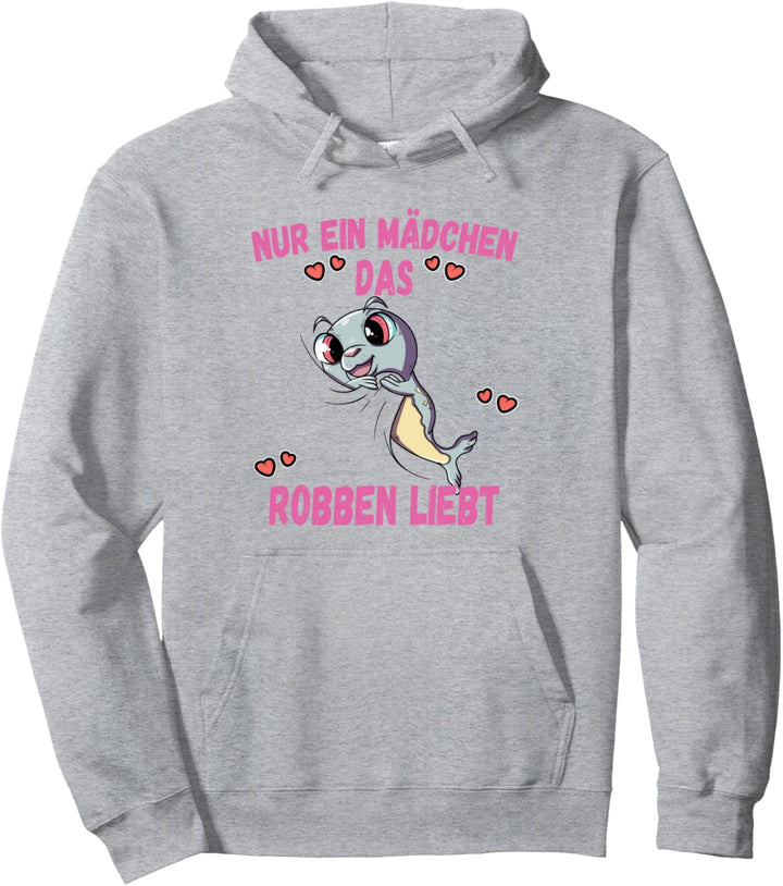 Nur ein Mädchen das Robben liebt Pullover Hoodie