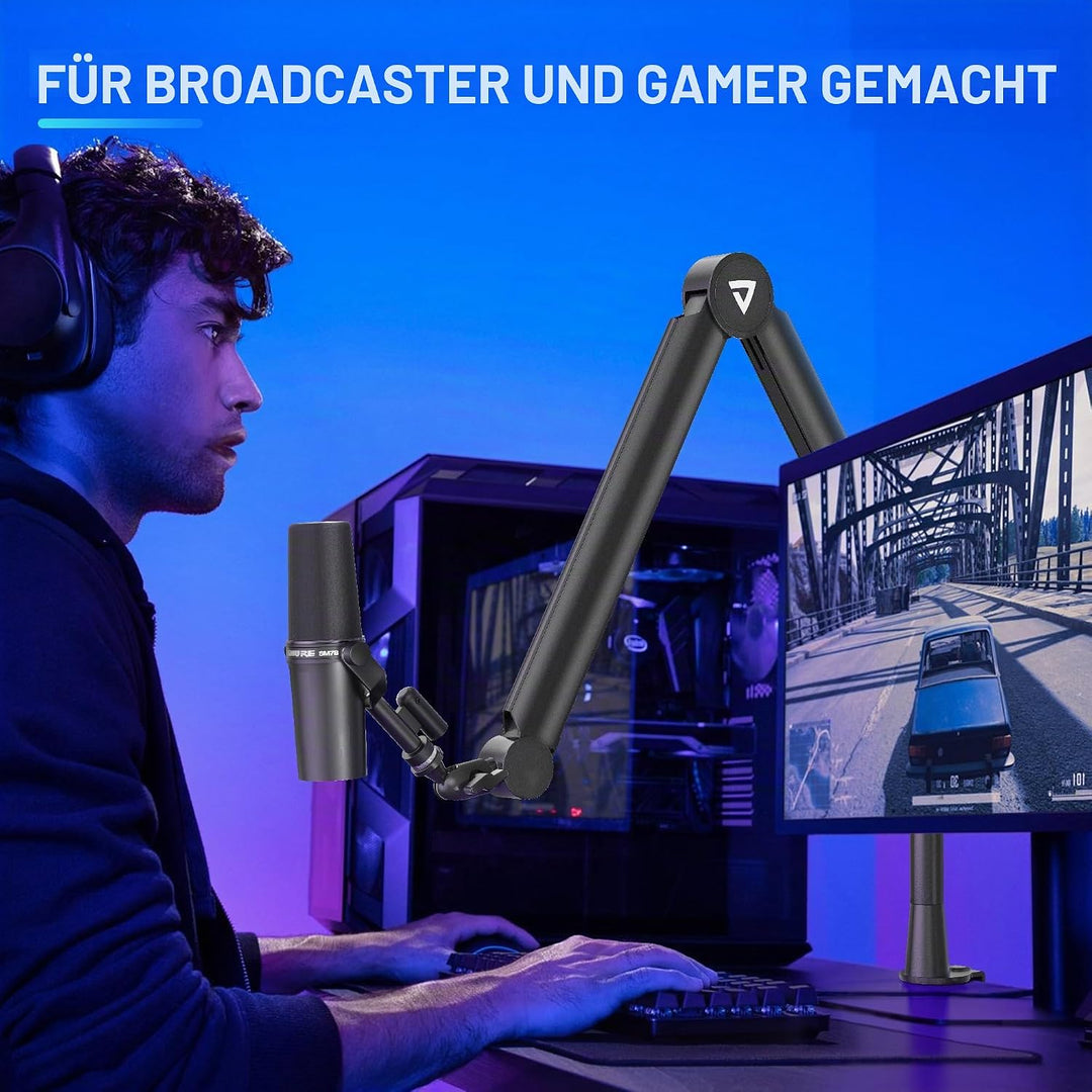 THRONMAX S8 Mikrofon arm, Mikrofonständer für Game Streaming und Broadcasting, Stabiler und universe