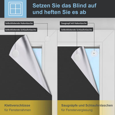 OBdeco Tragbare 100% Verdunkelung Verdunkelungsrollo Reise-Verdunkelungsvorhänge,Oeko-TEX Standard 1
