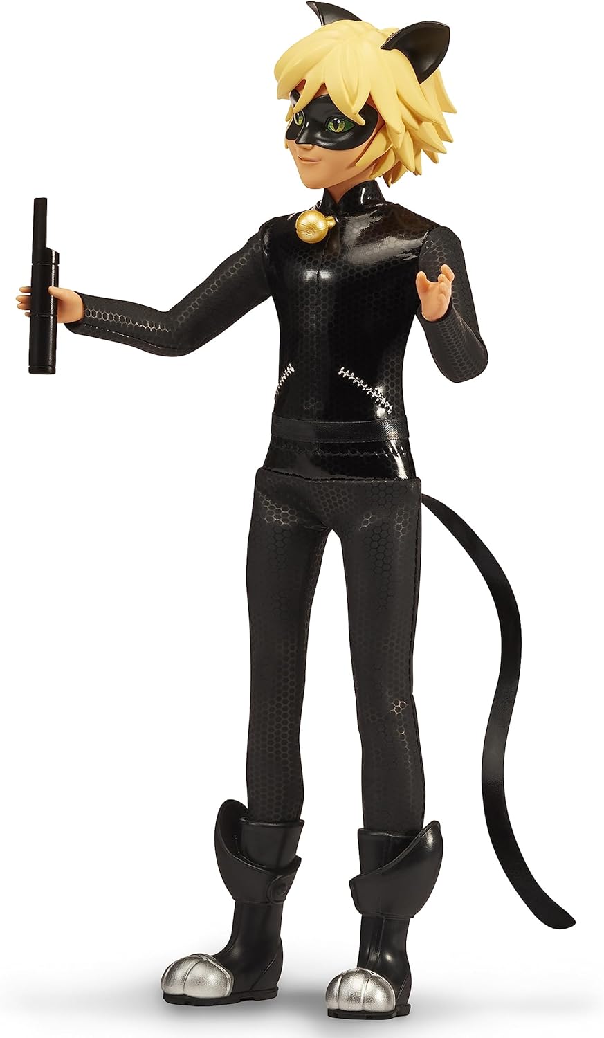 Bandai – Miraculous Ladybug – Mannequin Puppe 26 cm – Cat Noir – Offizielle Miraculous Lizenz – Gele