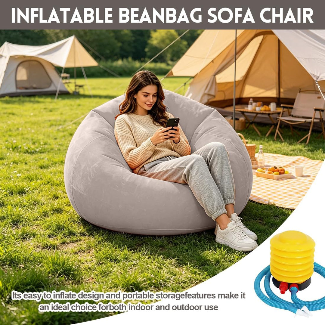 Generisch Air Sofa Lazy, No Bean Bag, Aufblasbarer Sessel, Aufblasbares Sofa, Waschbar, Wohnzimmer L