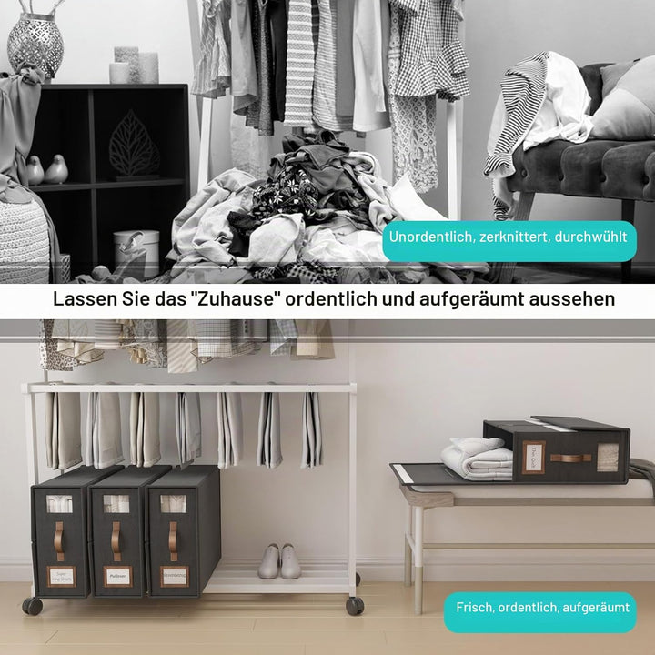Bettlaken-Organizer und Aufbewahrung, faltbarer Bettlaken-Organizer für Leinenschrank (Super-King-Si