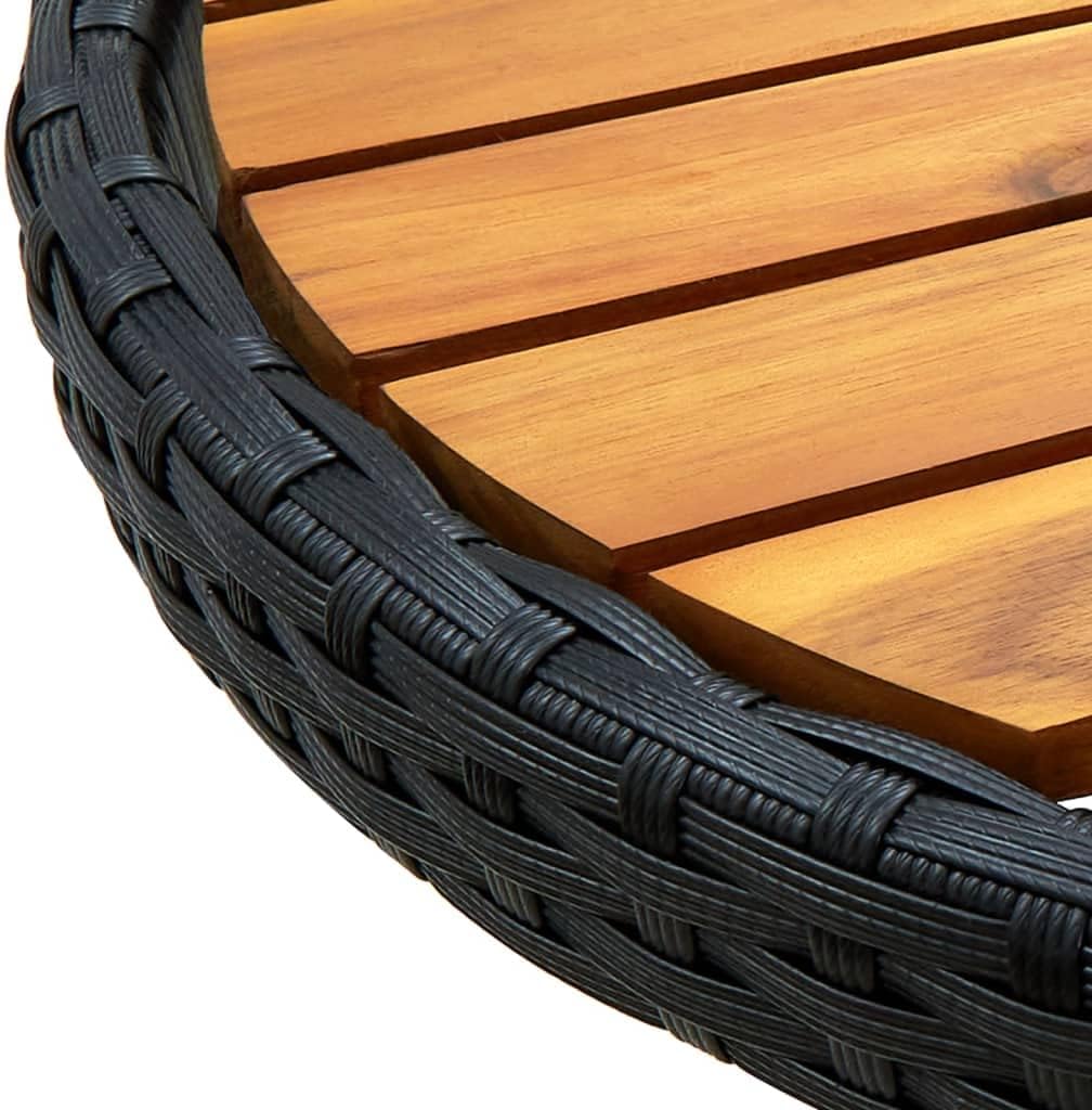 vidaXL Akazienholz Massiv Beistelltisch Gartentisch Klapptisch Gartenmöbel Balkontisch Teetisch Tisc