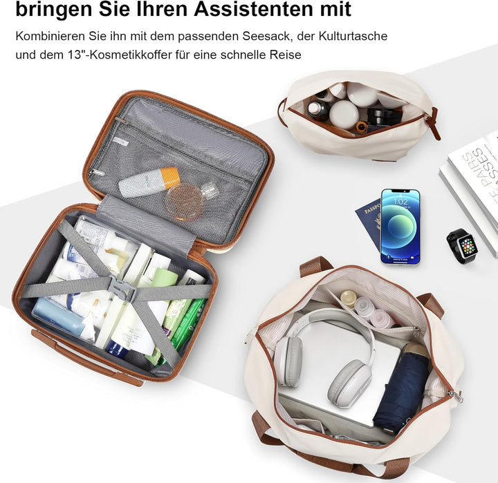 Joyway Kofferset Reisekoffer Set 6tlg Hartschale mit Beautycase Kosmetikkoffe mit 4 Rollen und TSA-S