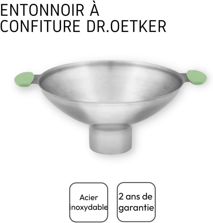 Dr. Oetker 3241 Einmachtrichter, Edelstahl, grau, 12,5 x 6,5 x 3,8 cm