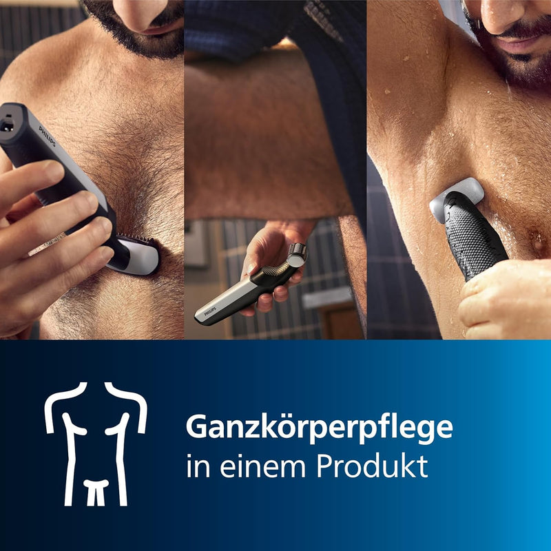 Philips Bodygroom Series 3000, wasserfester Trimmer für Intimbereich und Körper, gründliche und ange