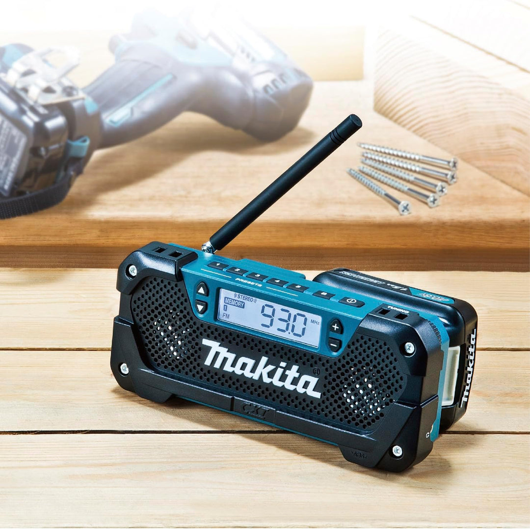 Makita MR052 Schlagbohrhammer, 12 V, Schwarz/Blau/Silber (Akkus und Ladegerät nicht im Lieferumfang