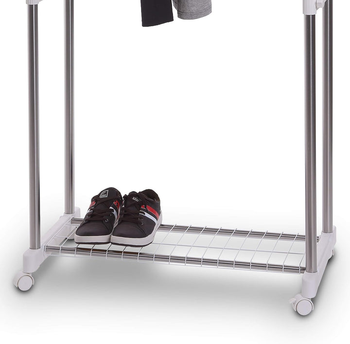 Hyfive Doppelkleider Kleiderstange ausziehbare Garderobe verstellbar