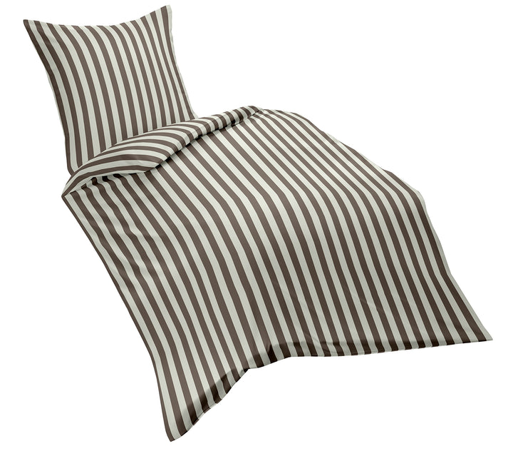 Fleuresse Riva Feingewebe-Bettwäsche, taupe, 135 x 200 cm 135 x 200 cm Taupe, 135 x 200 cm Taupe