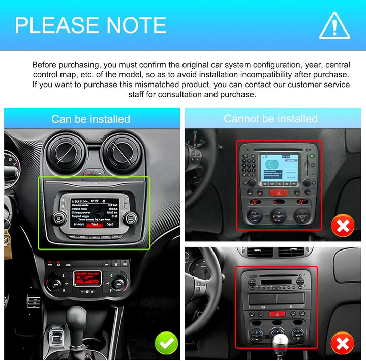 4G+64G Rimoody Android Autoradio für Alfa Romeo MITO 2008-2016 7 Zoll Wireless Carplay Mito Stereo A