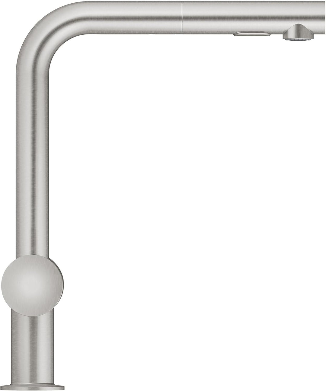 GROHE Minta - Einhand-Spültischarmatur (‎L-Auslauf, Einlochmontage, herausziehbare Dual Spülbrause,