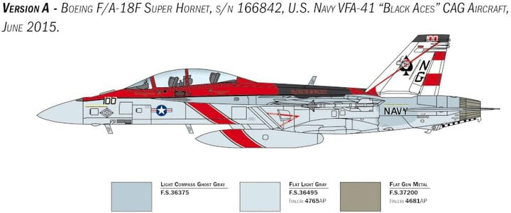 Italeri 2823 1:48 F/A-18F U.S. Navy Special Colors - Modellbau, Bausatz, Standmodellbau, Basteln, Ho
