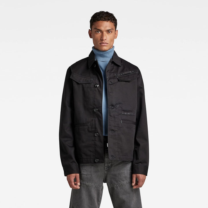 G-STAR RAW Herren Worker Overshirts XS Schwarz (Dk Black D21445-c900-6484), XS Schwarz (Dk Black D21