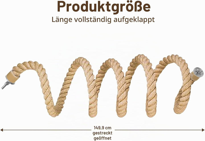 Seil-Sitzstange für Vögel, Vogelkäfig-Kletterseil-Spielzeugzubehör, biegbar, kletternd, biegbares na