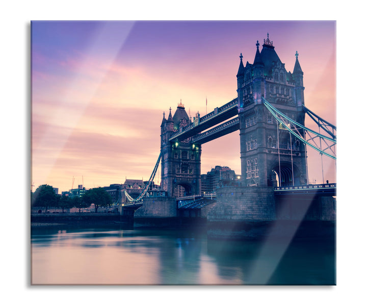 London Herdabdeckplatte & Spritzschutz aus Echtglas | Für Herd-Kochfelder | 60x52 cm