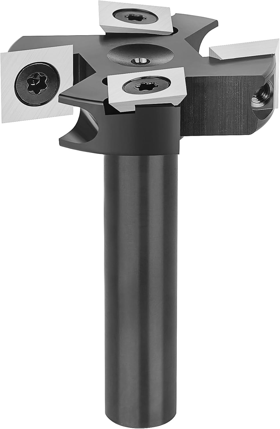 SpeTool 2+2 Flöten Planfräser holz für Oberfräse 45 mm Schnittdurchmesser, 12 mm Schaft Hobelfräser