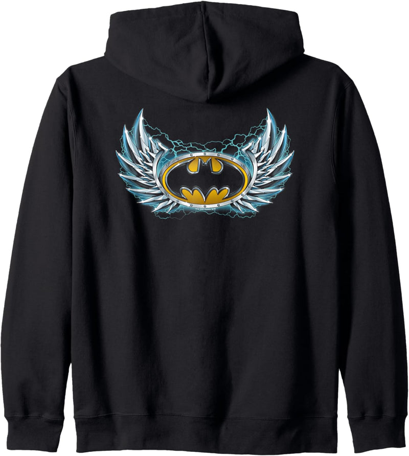 Batman Steel Wings Logo Kapuzenjacke