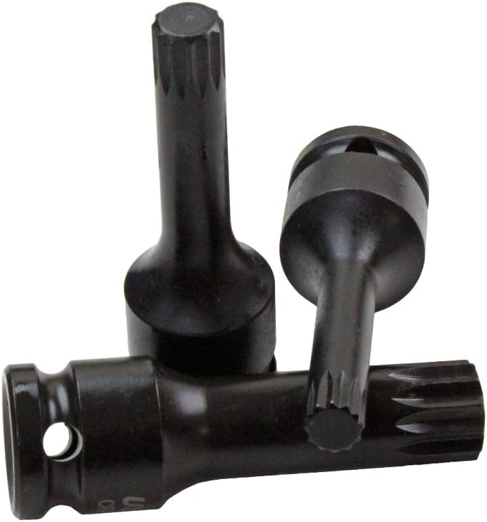 Us Pro by Bergen B1401 Steckschlüssel-Set, 1,27 cm (1/2 Zoll), M5-M18 Bits Cr-Mo 80 mm Länge